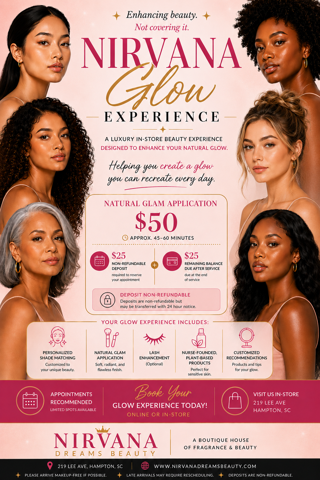 Nirvana Glow Experience — Natural Glam Application