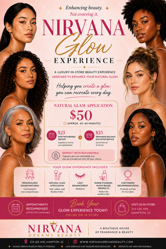 Nirvana Glow Experience — Natural Glam Application