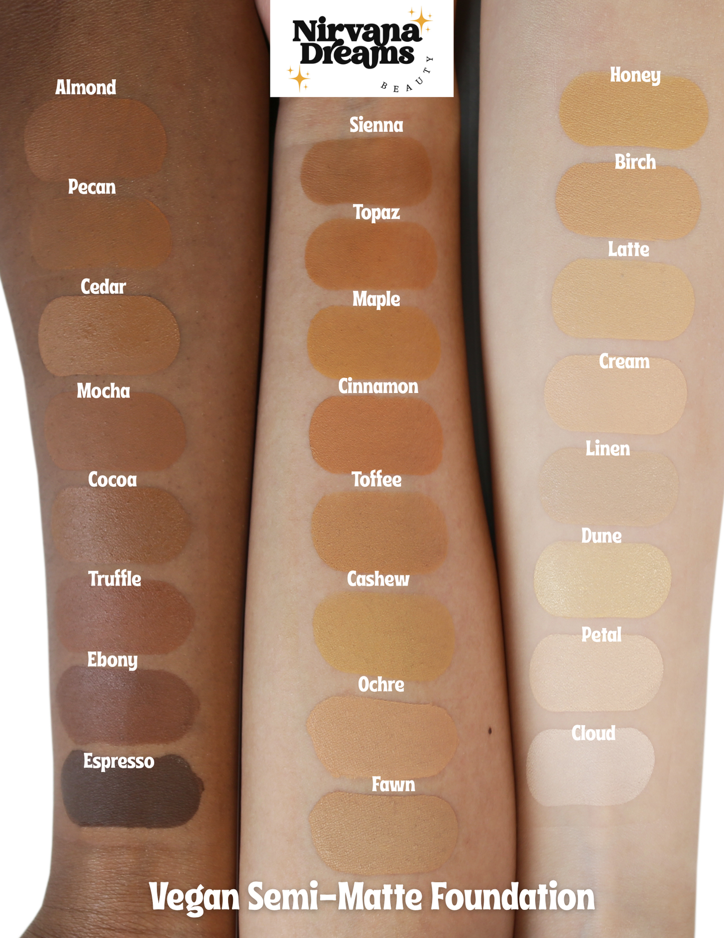 Semi Matte Vegan Liquid Foundation