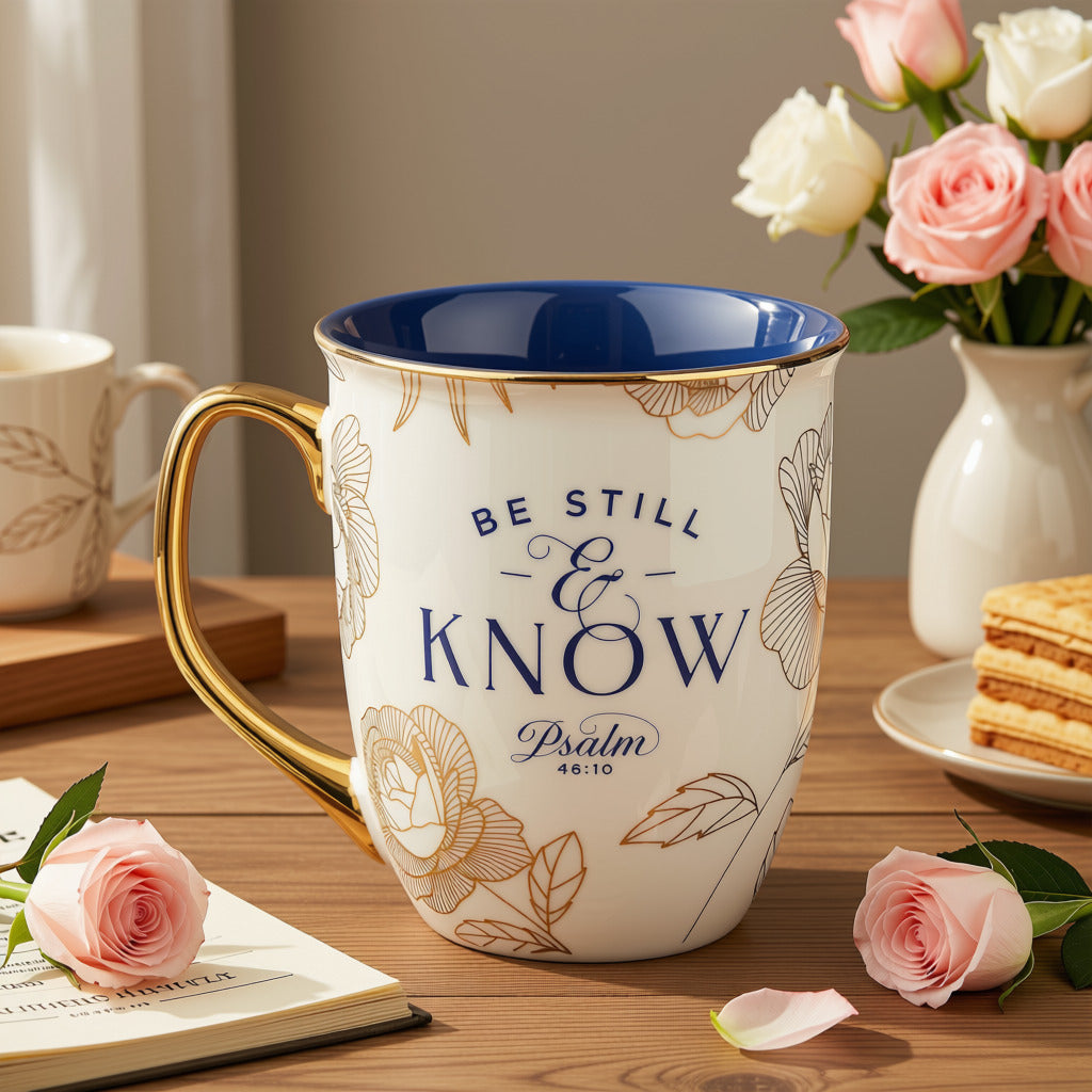 Gold Trimmed Signature Mugs