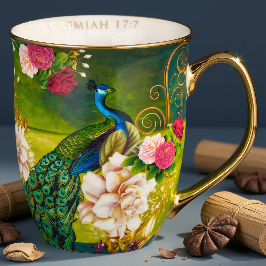 Gold Trimmed Signature Mugs