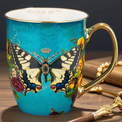Gold Trimmed Signature Mugs